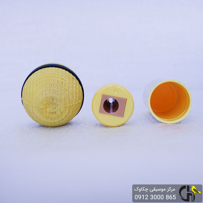 پاک کن و تراش مدل میکروفون زرد رنگ